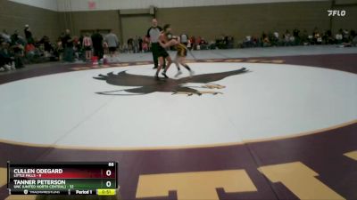 88 lbs Semis (4 Team) - Cullen Odegard, Little Falls vs Tanner Peterson, UNC (United North Central)