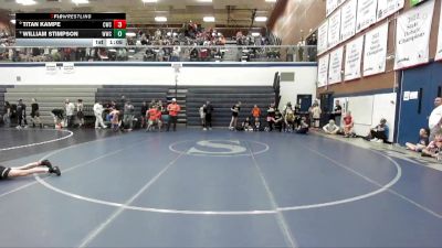 95 lbs Champ. Round 1 - Titan Kampe, Cougar Wrestling Club vs William Stimpson, Warhawk Wrestling Club