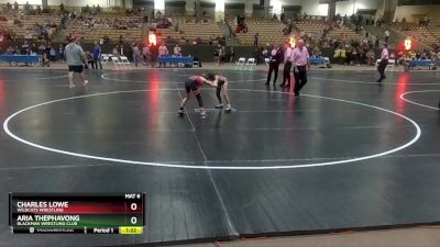 70 lbs Cons. Semi - Aria Thephavong, Blackman Wrestling Club vs Charles Lowe, Wildcats Wrestling