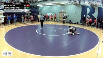 120 lbs. Champ. Round 2 - Natalie Dillion, Festus vs Layne Hattenhauer, Little Rock Central