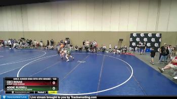 130 lbs Round 3 - Addie Russell, Ascend Wrestling Academy vs Ceci Rosas, Scrap Yard Garage