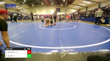 110 lbs Final - Elliott Schmidt, Broken Arrow Wrestling Club vs Cooper Couch, Grove Takedown Club