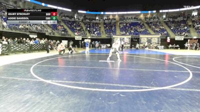 96 lbs Consy 4 - Juliet Steckley, Danville vs Addie Saussol, Canon-McMillan