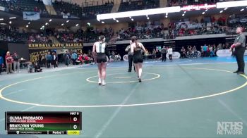 132G 3rd Place Match - OLIVIA PROBASCO, Wasilla High School vs Braylynn Young, Nikiski High School