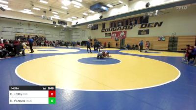 148 lbs Consi Of 16 #2 - Caden Kelley, Bixby (OK) vs Noah Vazquez, Roosevelt-Eastvale