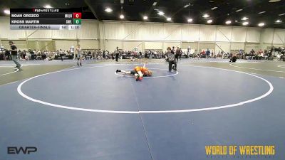 75 lbs Quarterfinal - Noah Orozco, MOJO Mulisha 14U vs Kross Martin, Shelton Wrestling Academy 14U