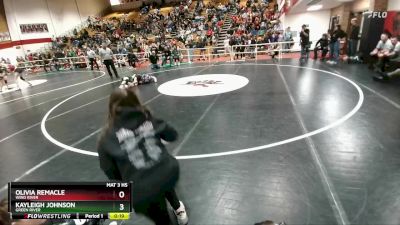 110 lbs Cons. Round 1 - Kayleigh Johnson, Green River vs Olivia Remacle, Wind River