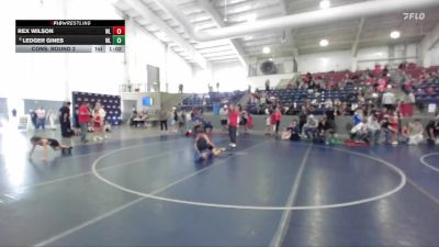 80 lbs Cons. Round 2 - Ledger Gines, Fremont Wrestling Club vs Rex Wilson, Northside Wrestling Club