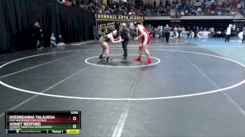 235G Champ. Round 1 - Honey Rexford, Student Wrestling Development Program vs Ayedreanna Talauega, East Anchorage High School