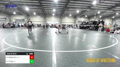 83 lbs Consi Of 16 #1 - Nico Ballantini, Sebolt Wrestling Academy vs Brennan Finley, Willard Youth Wrestling