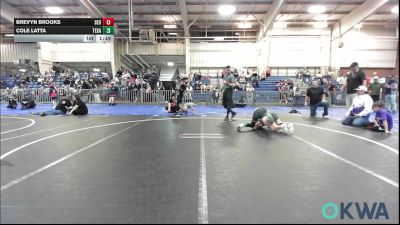 85 lbs Quarterfinal - Brevyn Brooks, SEO Wrestling Club vs Cole Latta, Texas Elite Wrestling Club