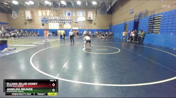 130lbs Champ. Round 2 - Angelina Brunzie, Montesano (Girls) vs Elliana (Ellie) Doney, Black Hills (Girls)