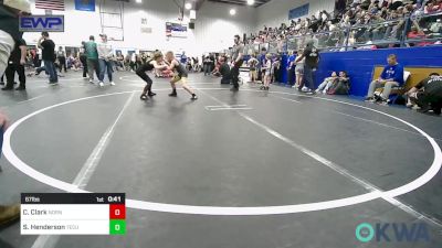 67 lbs Semifinal - Caroline Clark, Norman North vs Sawyer Henderson, Tecumseh Youth Wrestling