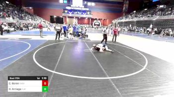 116 lbs Semifinal - Cannon Boren, Thermopolis WC vs Hunter Arriaga, Flathead Valley WC