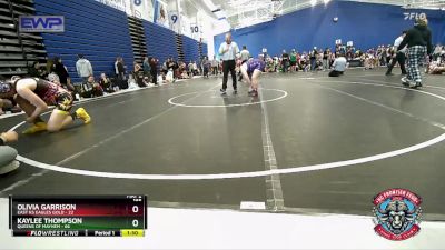 185 lbs Round 2 (4 Team) - Olivia Garrison, East KS Eagles Gold vs Kaylee Thompson, Queens Of Mayhem