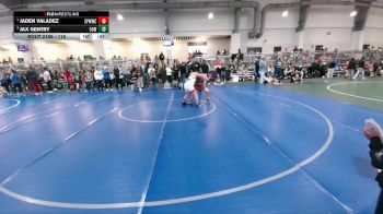 115 lbs Round 3 - Jax Gentry, 512 Outlaw Wrestling vs Jaden Valadez, El Paso Wildcats Wrestling Club