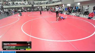 60 lbs Cons. Round 2 - Michael Madden, Tigers vs Everett Olson, Lodi Youth Wrestling