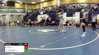 105 lbs. Quarterfinal - Lillian Cottongim, Lebanon vs Alyssa King, St. Charles