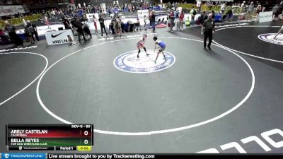 80 lbs Cons. Semi - Arely Castelan, California vs Bella Reyes, Top Dog Wrestling Club