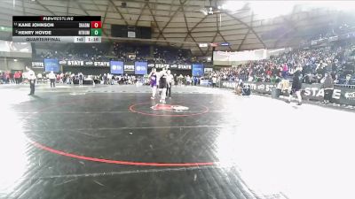 Boys 3A 215 lbs Quarterfinal - Henry Hovde, North Thurston vs Kane Johnson, Shadle Park