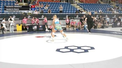 130 lbs Champ. Rd Of 16 - Mariaha Benedict, Iowa vs Madilyn Peach, Wisconsin