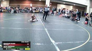 55 lbs Cons. Round 1 - Grayson Sours, Irish Pride vs Nate Gaffigan, DeHart Academy