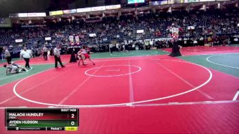 90 lbs Quarterfinal - Ayden Hudson, WSW1 vs Malachi Hundley, PROA