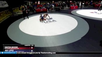 132 lbs Champ. Round 2 - Ashton Besmer, Dethrone Wrestling Club vs Jeff Lopez, Clovis West High School Wrestling