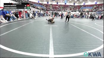 70 lbs Semifinal - Waylon Hedrick, Duncan Demons vs Kevin Aaron, Madill Takedown