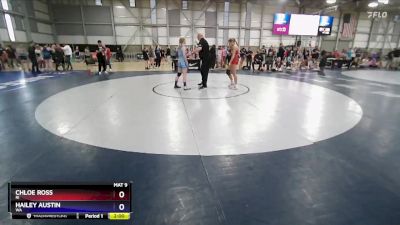 58 lbs Champ. Round 1 - Chloe Ross, RI vs Hailey Austin, WA