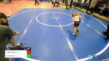 46 lbs Round Of 32 - Lennox Delacerda, Bristow Youth Wrestling vs Kingston Portilloz, Skiatook Youth Wrestling 2022-23