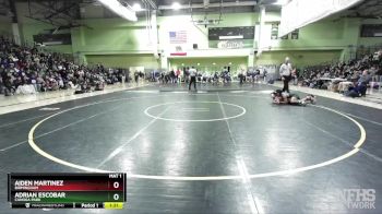 113 lbs 1st Place Match - Adrian Escobar, CANOGA PARK vs Aiden Martinez, BIRMINGHAM