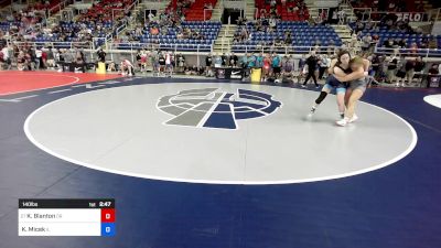 140 lbs Round Of 64 - Kennedy Blanton, OR vs Keara Micek, IL