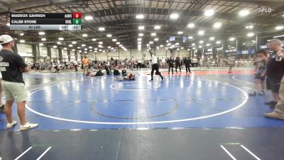 80 lbs Round Of 16 - Maddox Gavrish, All American Wrestling Club Blue - EL vs Caleb Stone, Revival Jokers - EL