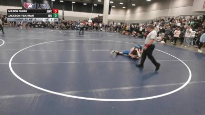 132 lbs Champ. Rd Of 16 - Jackson Yeatman, Lions Wrestling Academy vs Mason Shirk, Big Game Wrestling Club