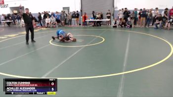 132 lbs Quarterfinal - Colton Cummins, Juneau Youth Wrestling Club Inc. vs Achilles Alexander, Arctic Warriors Wrestling Club