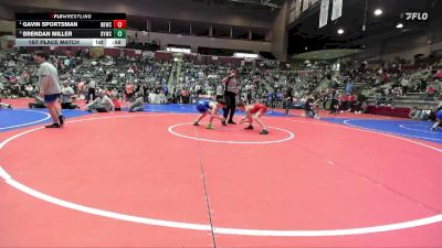 113 lbs 1st Place Match - Gavin Sportsman, Honey Badger Wrestling Club vs Brendan Miller, Dover Youth Wrestling Club