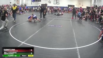 95 lbs Quarterfinal - Bella Galfetti, Carolina Reapers vs Everett Finn, Grizzlies Wrestling Club