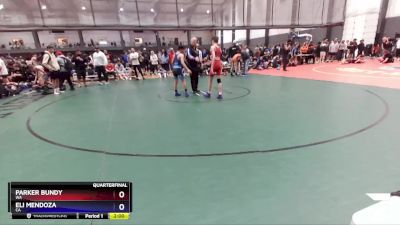 100 lbs Quarterfinal - Parker Bundy, WA vs Eli Mendoza, CA