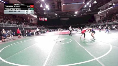 145 lbs Cons. Round 3 - Kiranpreet Bains, Livingston vs Dayanna Alvarez, Ceres