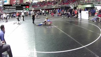 75 lbs Cons. Round 1 - Ryker Dehning, Garden County Wrestling Club vs Jake Soethout, Junior Titans Wrestling Club