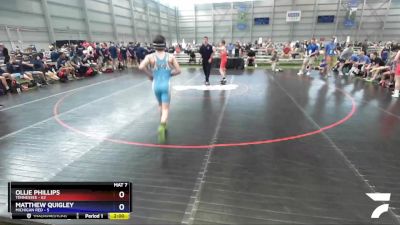 120 lbs Round 1 (16 Team) - Ollie Phillips, Tennessee vs Matthew Quigley, Michigan Red