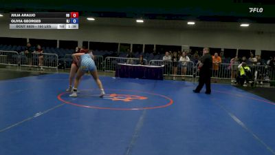 160 lbs 3rd Place - Julia Araujo, ND vs Olivia Georges, NJ