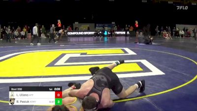 174 lbs Quarterfinal - Luke Uliano, Appalachian State vs Ben Pasiuk, Army