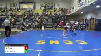 120 lbs Consy 8 - Joseph Simon, Waynesburg vs Adam Schweitzer, Notre Dame GP