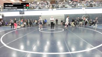 132 lbs Champ. Round 2 - Brenden Coates, Hawk Wrestling Club vs Zay Tverdy, All In Wrestling Academy