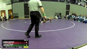 150 lbs Semis & 1st Wrestleback (8 Team) - Aaron Durham, Warren Central vs Thomas Thian, Perry Meridian