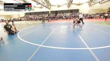 56-B lbs Consi Of 16 #2 - Jacob Weideman, All I See Is Gold Academy vs Zeke Snyder, Team 209