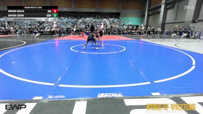 85 lbs Quarterfinal - Brian Baca, Juggernaut Wrestling Club vs David Leon, Cory Clark Wrestling