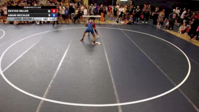 144 lbs Cons. Round 3 - Dexton Miller, SD vs Amari McCaleb, IA